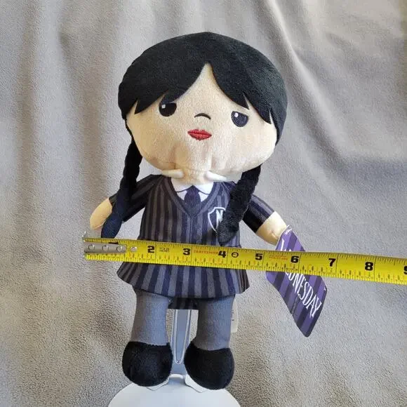 WEDNESDAY Addams Plush Doll Just Play MGM Series Soft Toy Merlina Mercredi - Picture 4 of 10